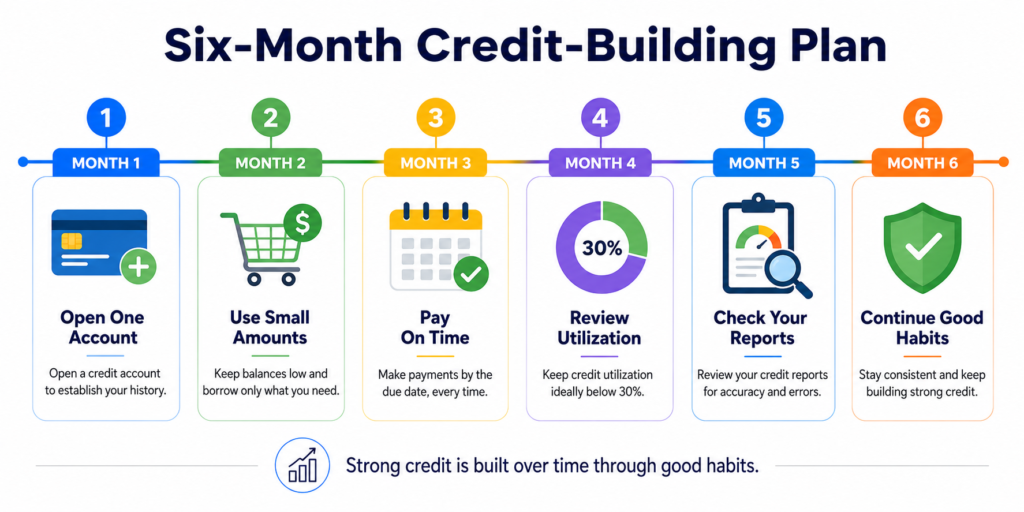 Six-month credit-building plan in Canada